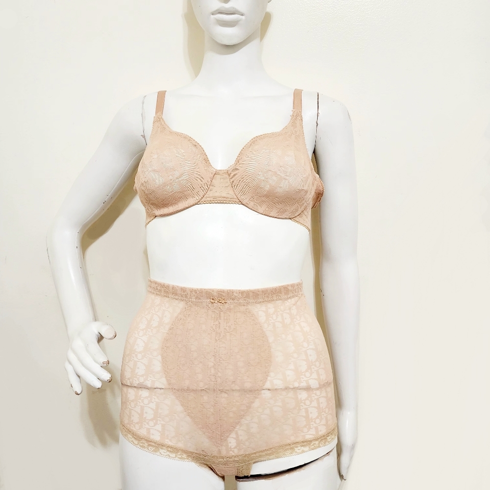 Christian Dior Monogram Logo Bra Set XS/SM